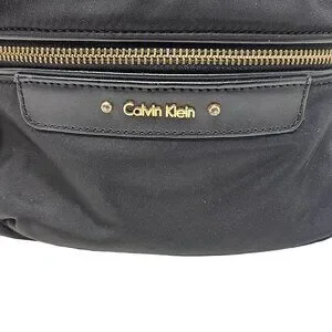 Calvin Klein Mini Back Pack Black Gold Zipper Adjustable Straps Pockets RN54163 Calvin Klein | Bags | Calvin Klein Mini Back Pack Black Gold  main image 2